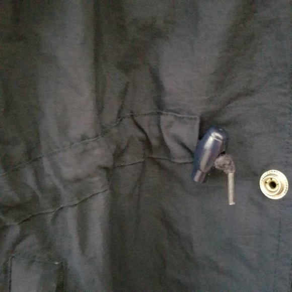 Vintage REEBOK Navy Nylon Jacket Windbreaker Tuck away Hoodie Medium - Picture 10 of 10